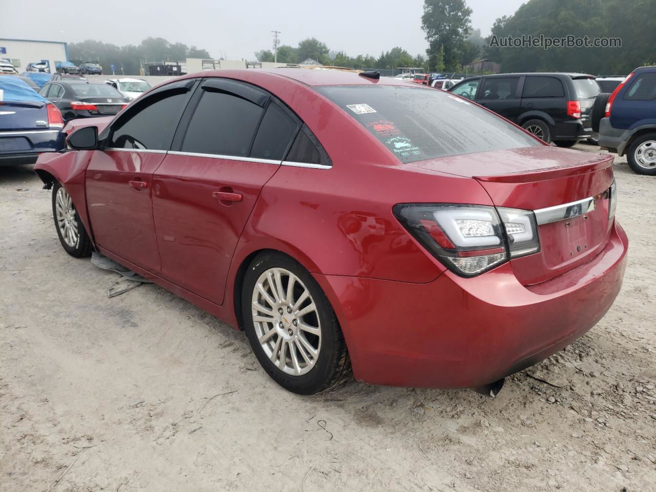 2013 Chevrolet Cruze Eco Maroon vin: 1G1PJ5SB2D7247663