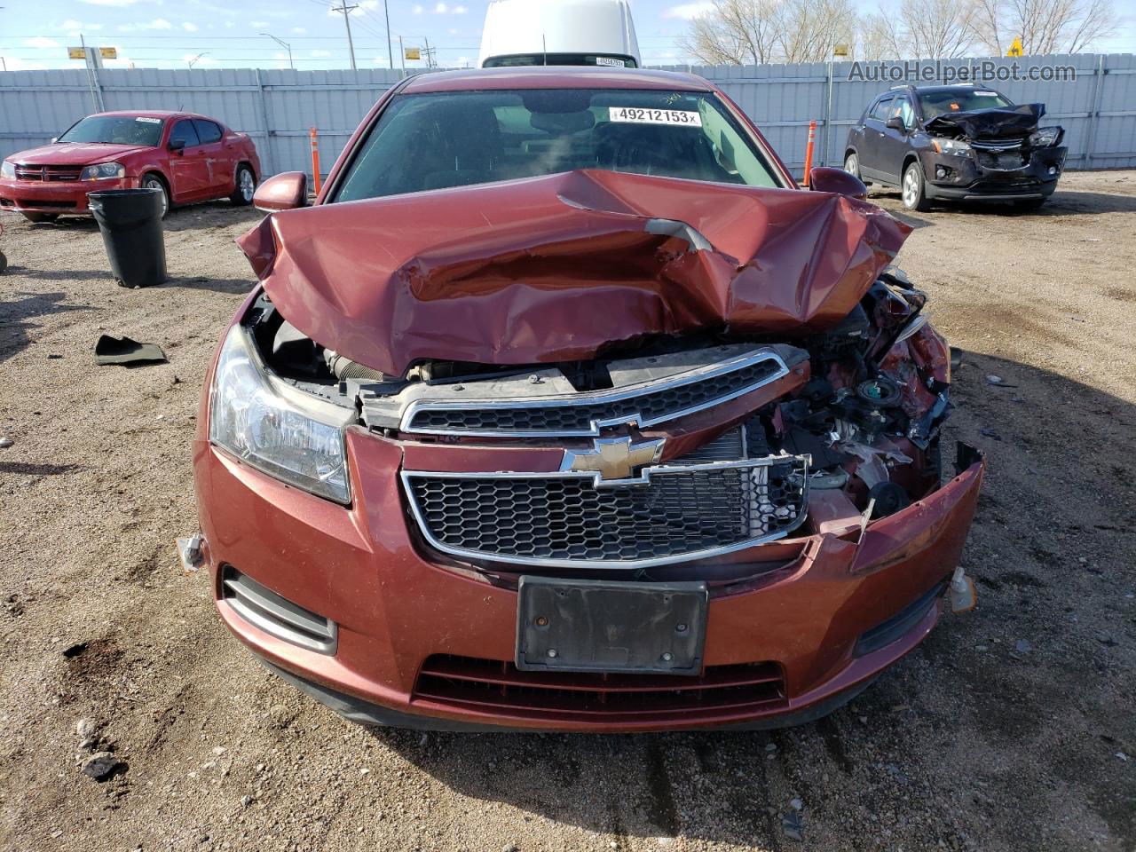 2013 Chevrolet Cruze Eco Бордовый vin: 1G1PJ5SB6D7152491