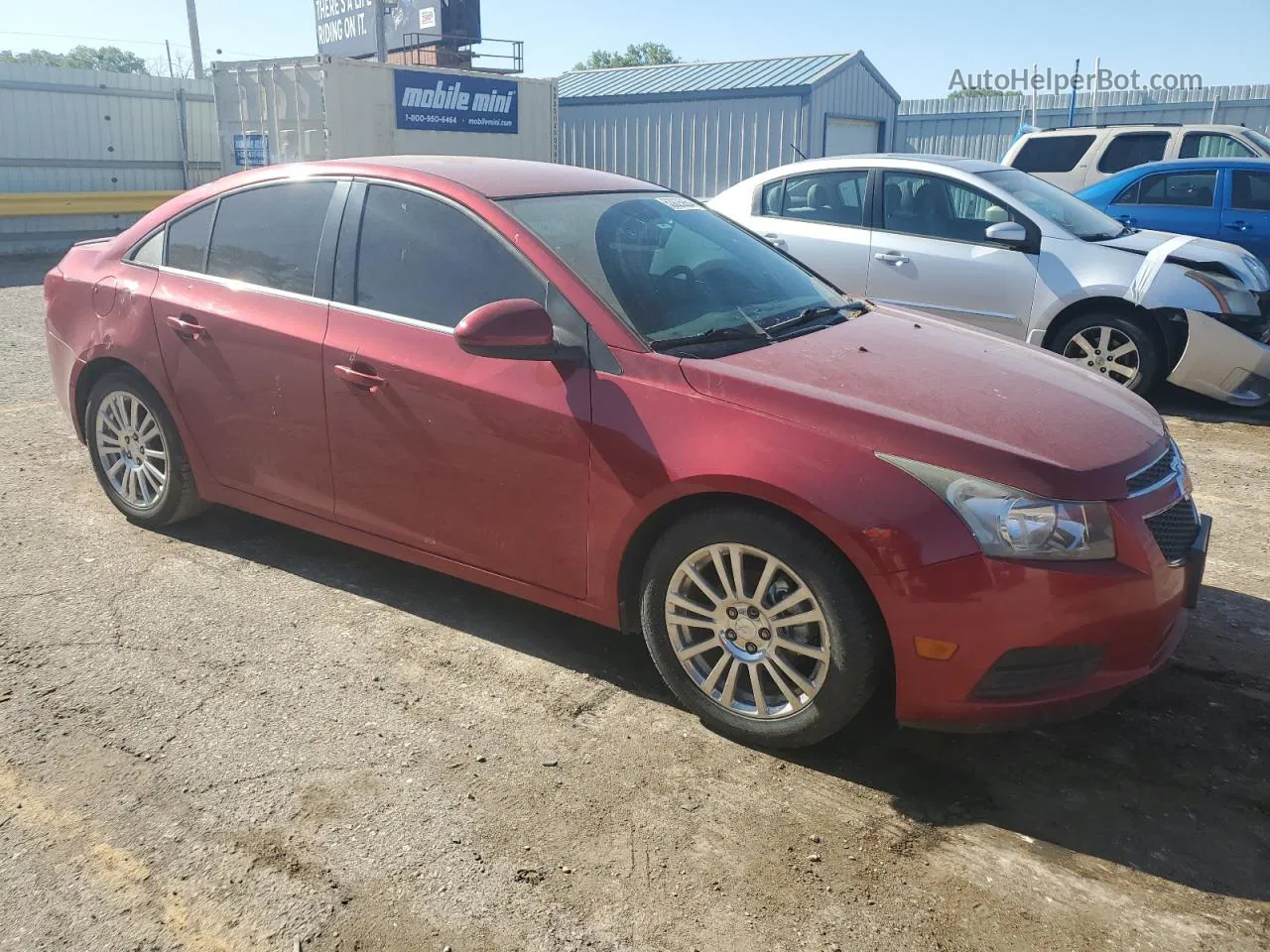 2013 Chevrolet Cruze Eco Red vin: 1G1PJ5SBXD7300576