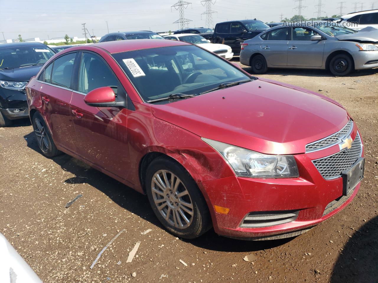 2012 Chevrolet Cruze Eco Красный vin: 1G1PJ5SC2C7116675