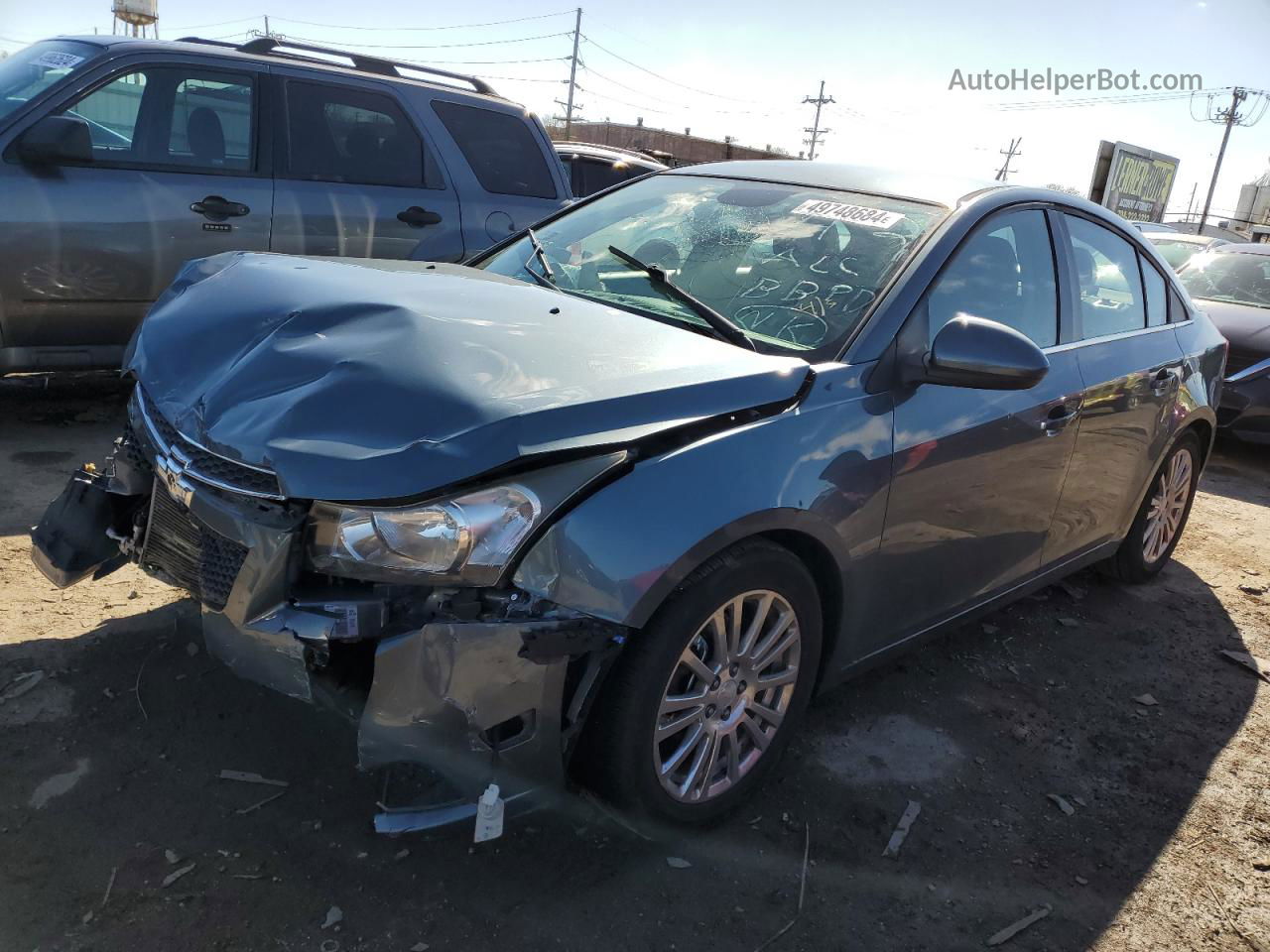 2012 Chevrolet Cruze Eco Blue vin: 1G1PJ5SC5C7337977