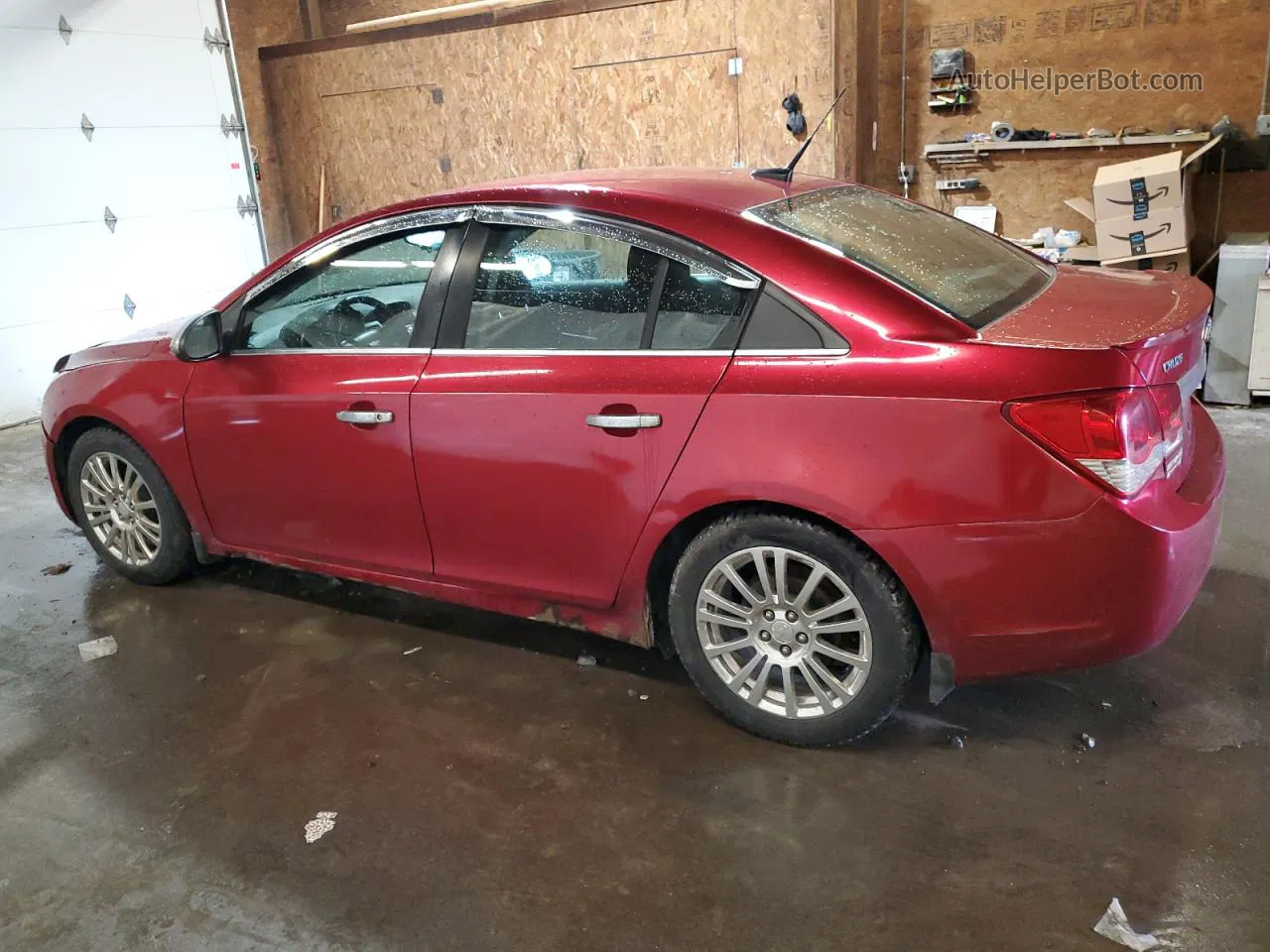 2012 Chevrolet Cruze Eco Burgundy vin: 1G1PJ5SC6C7173526