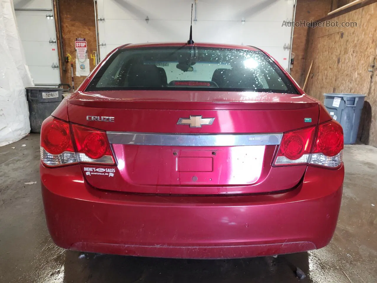 2012 Chevrolet Cruze Eco Burgundy vin: 1G1PJ5SC6C7173526