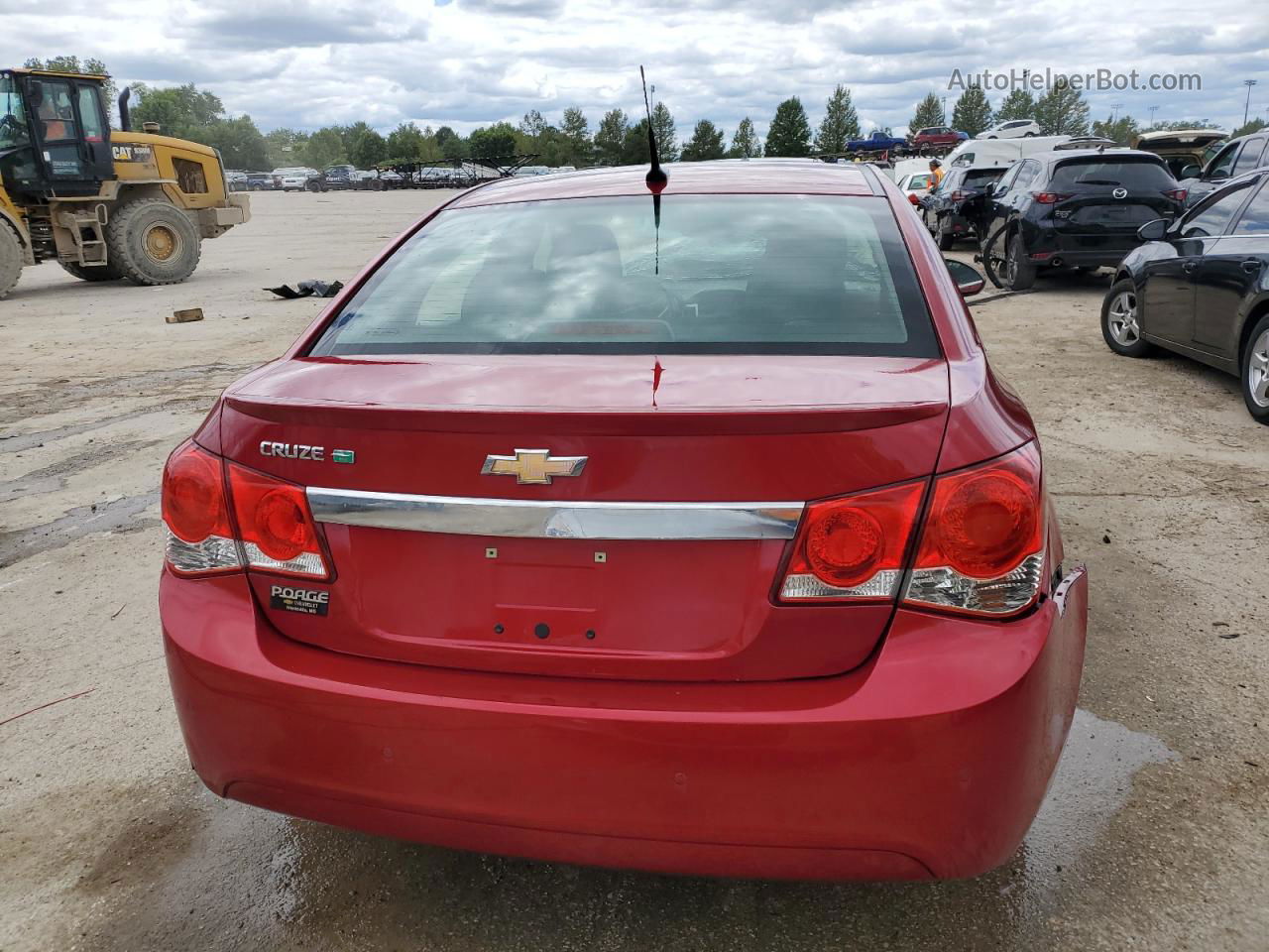 2012 Chevrolet Cruze Eco Red vin: 1G1PJ5SC7C7174989