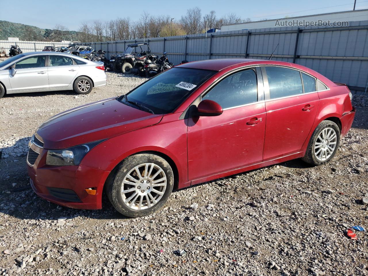 2012 Chevrolet Cruze Eco Red vin: 1G1PJ5SC8C7242278