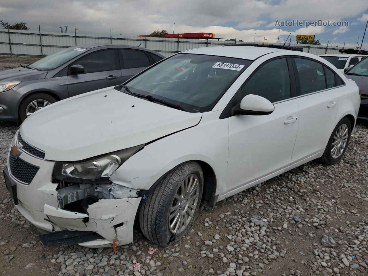 2012 Chevrolet Cruze Eco White vin: 1G1PJ5SCXC7104709