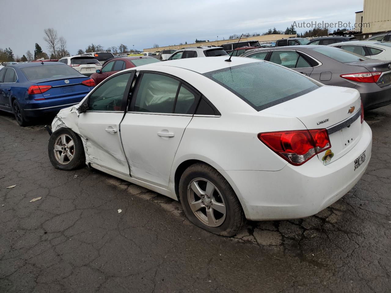 2013 Chevrolet Cruze Lt White vin: 1G1PK5SB0D7192692