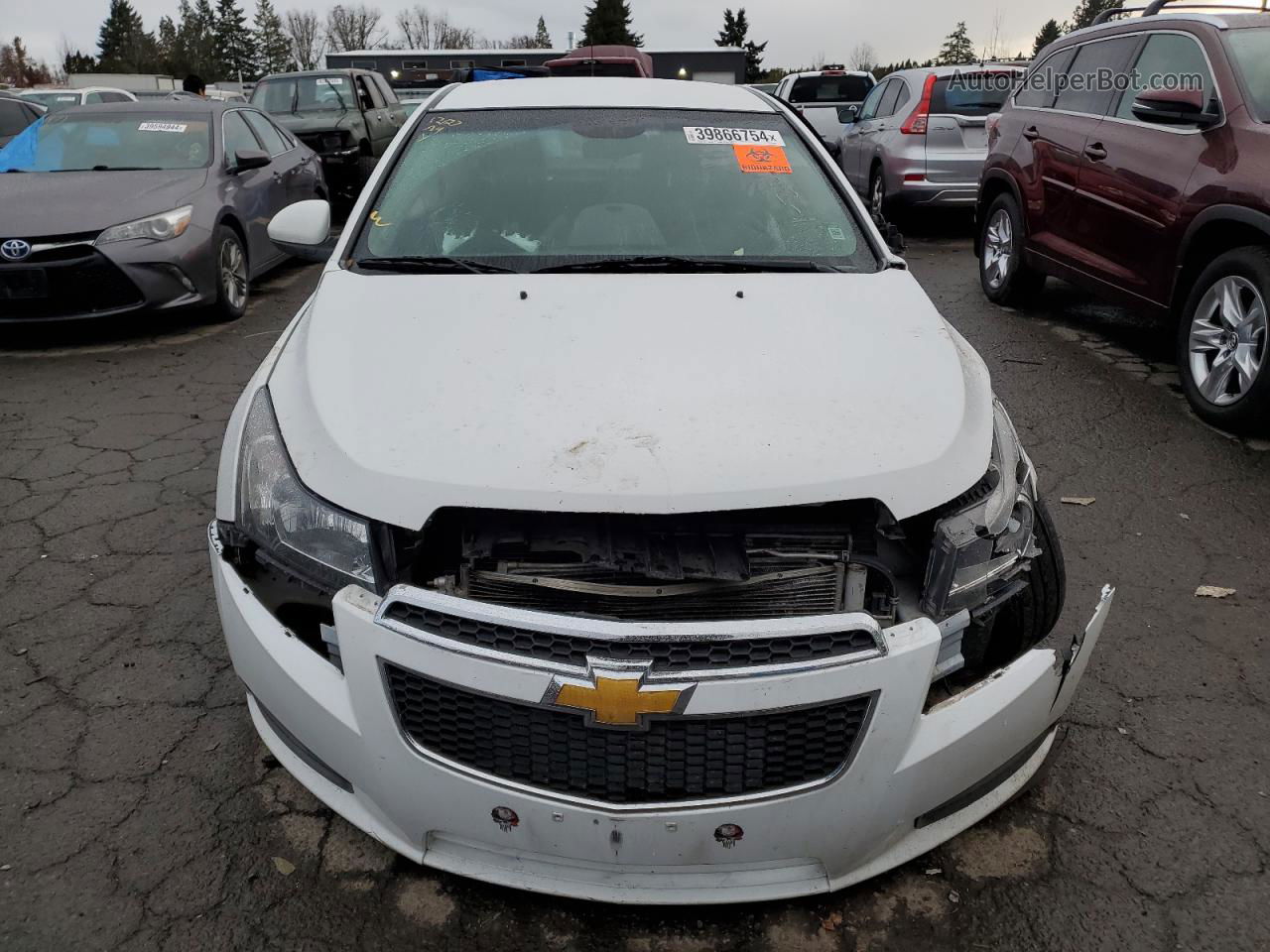 2013 Chevrolet Cruze Lt White vin: 1G1PK5SB0D7192692