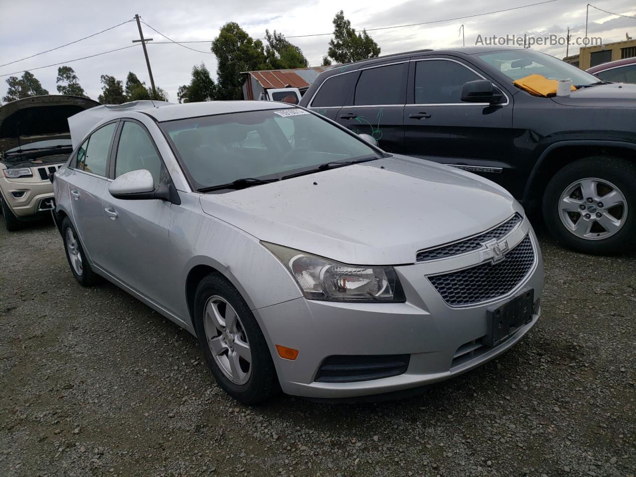 2014 Chevrolet Cruze Lt Silver vin: 1G1PK5SB1E7436366