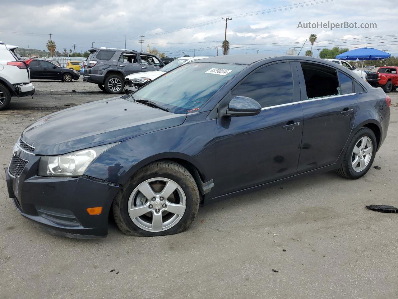 2014 Chevrolet Cruze Lt Black vin: 1G1PK5SB6E7403783