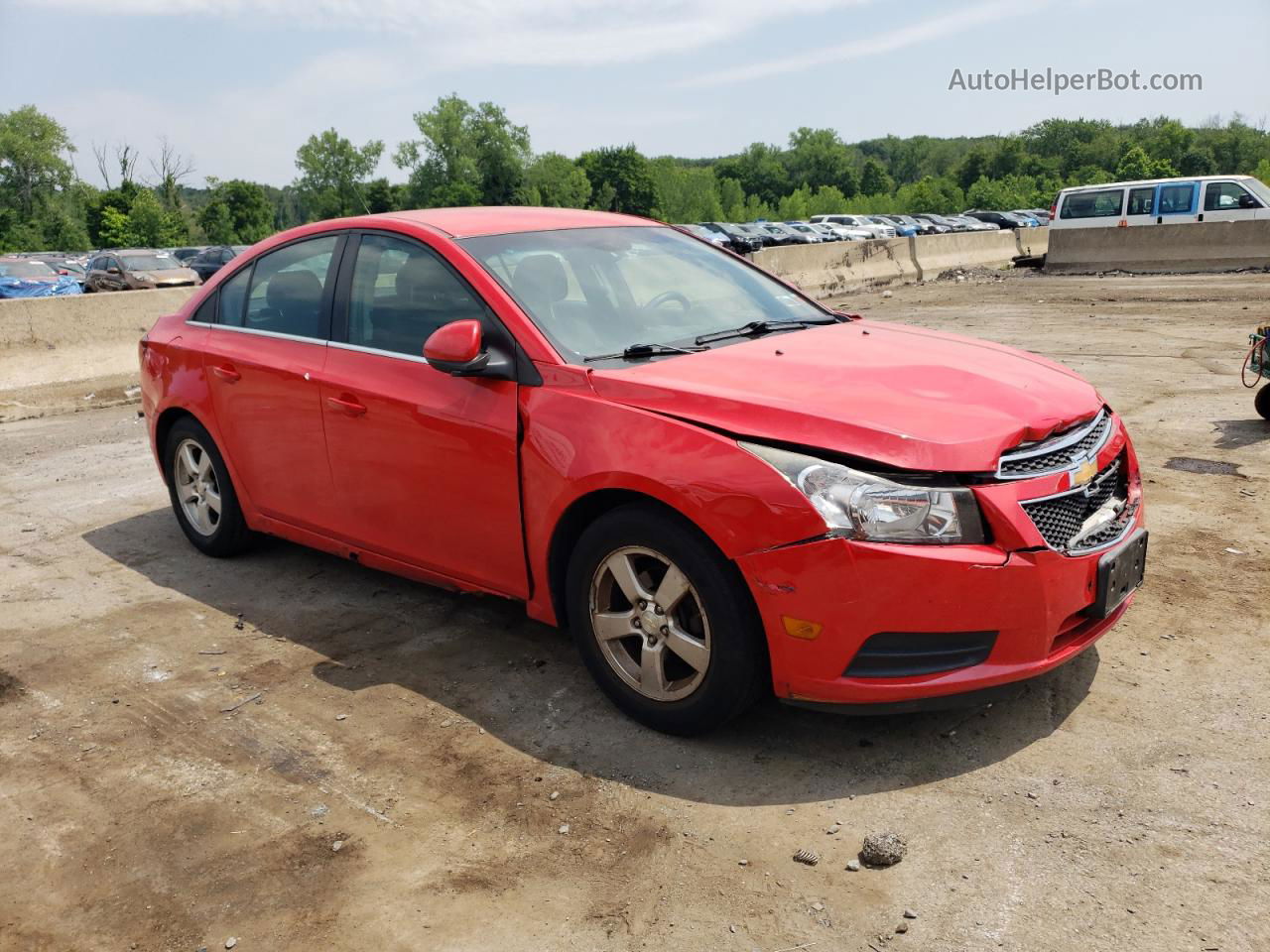 2014 Chevrolet Cruze Lt Красный vin: 1G1PK5SB8E7385979