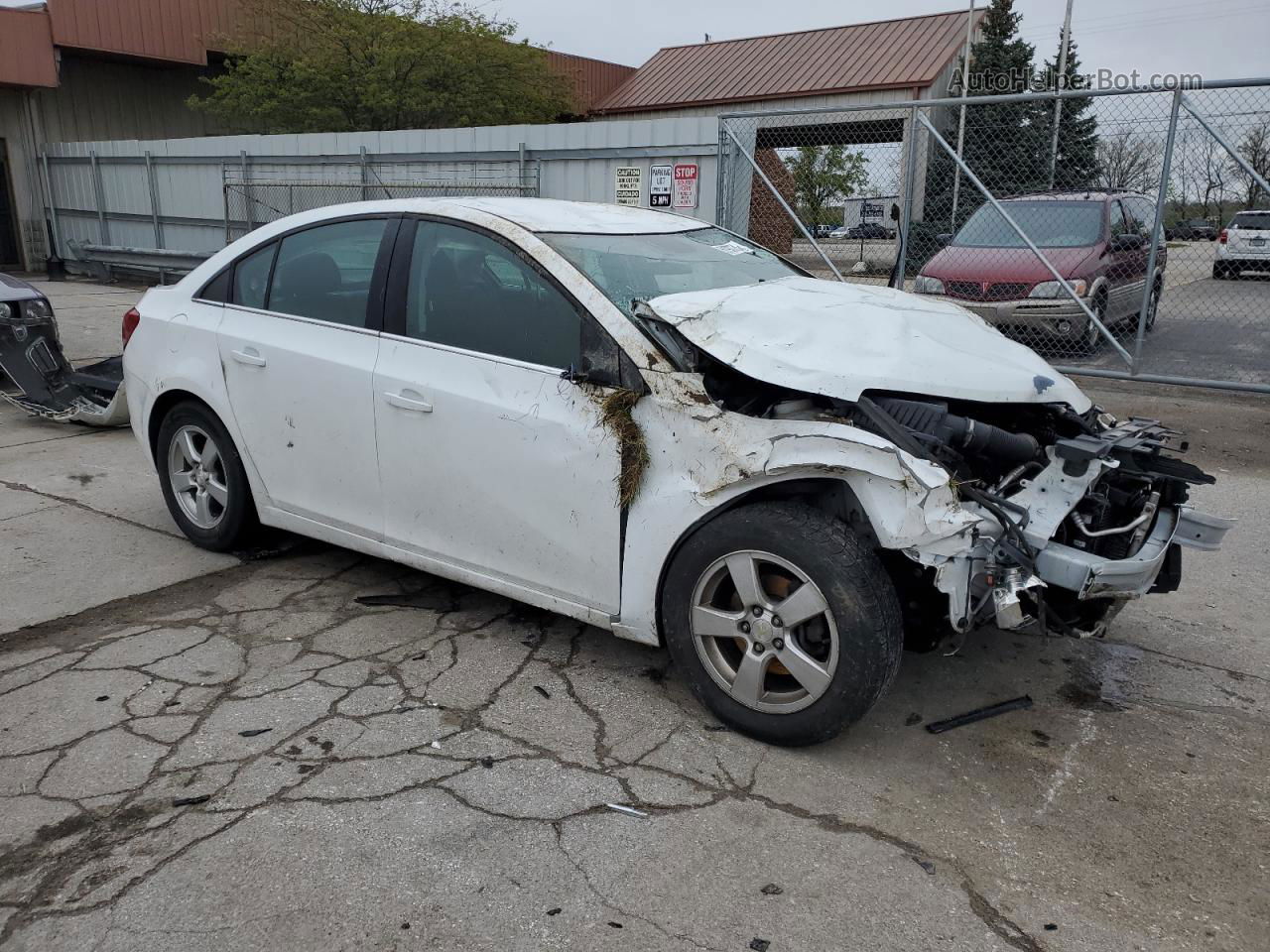 2014 Chevrolet Cruze Lt White vin: 1G1PK5SB9E7386526