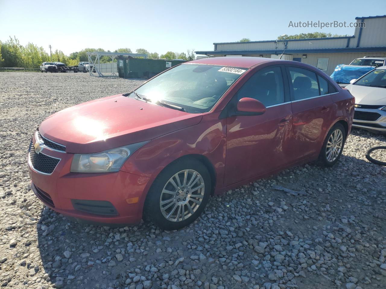 2012 Chevrolet Cruze Eco Red vin: 1G1PK5SC1C7131925