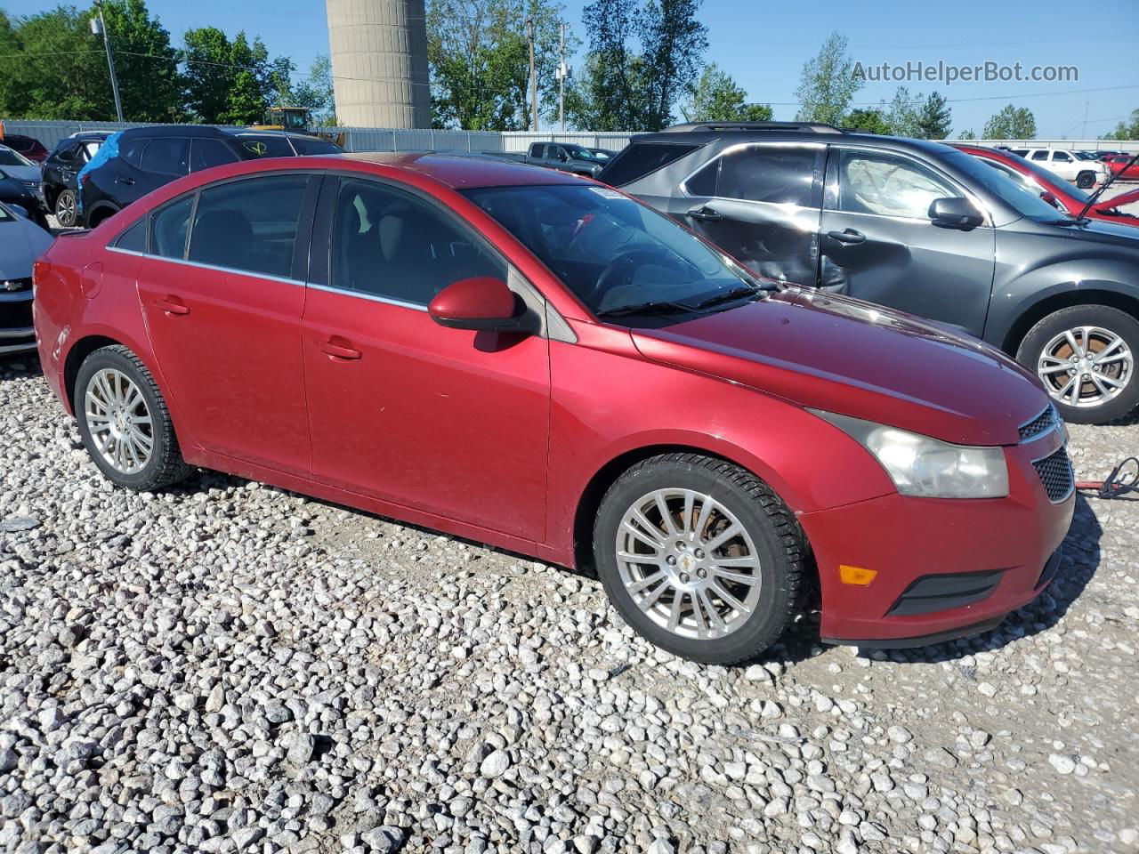 2012 Chevrolet Cruze Eco Red vin: 1G1PK5SC1C7131925