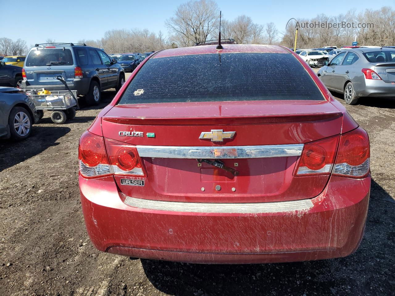 2012 Chevrolet Cruze Eco Red vin: 1G1PK5SC2C7251944