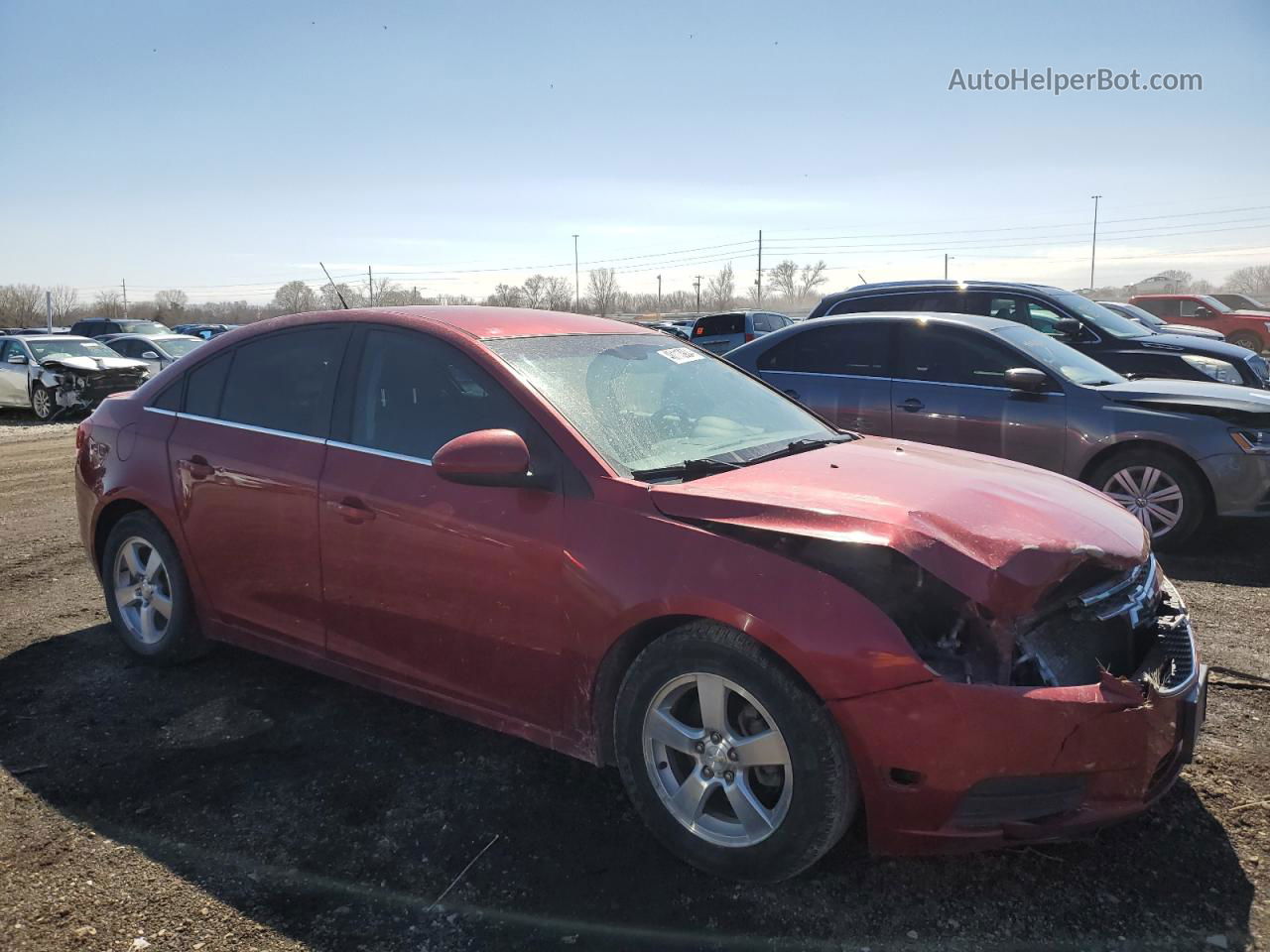 2012 Chevrolet Cruze Eco Red vin: 1G1PK5SC2C7251944