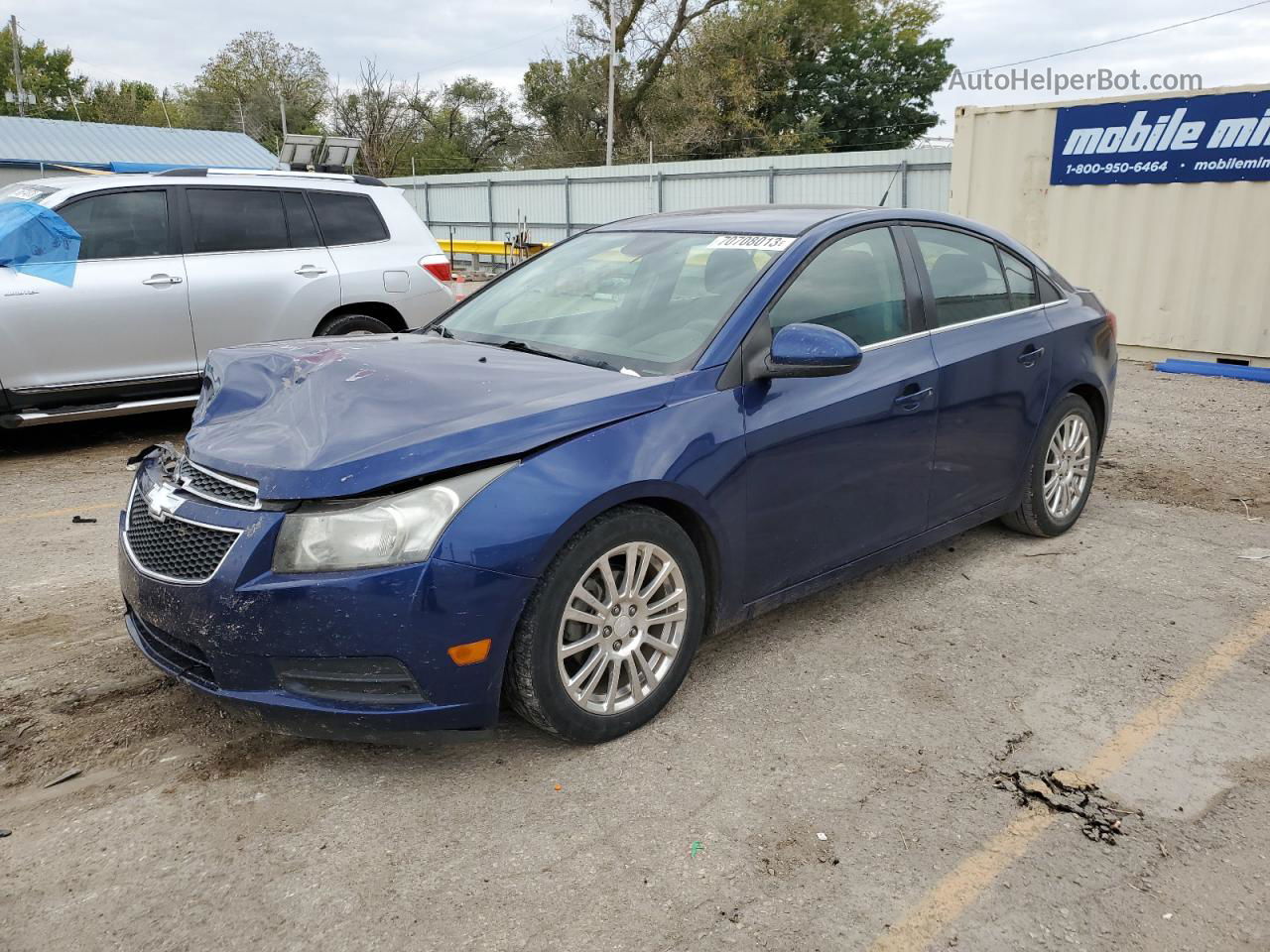 2012 Chevrolet Cruze Eco Blue vin: 1G1PK5SC8C7406559