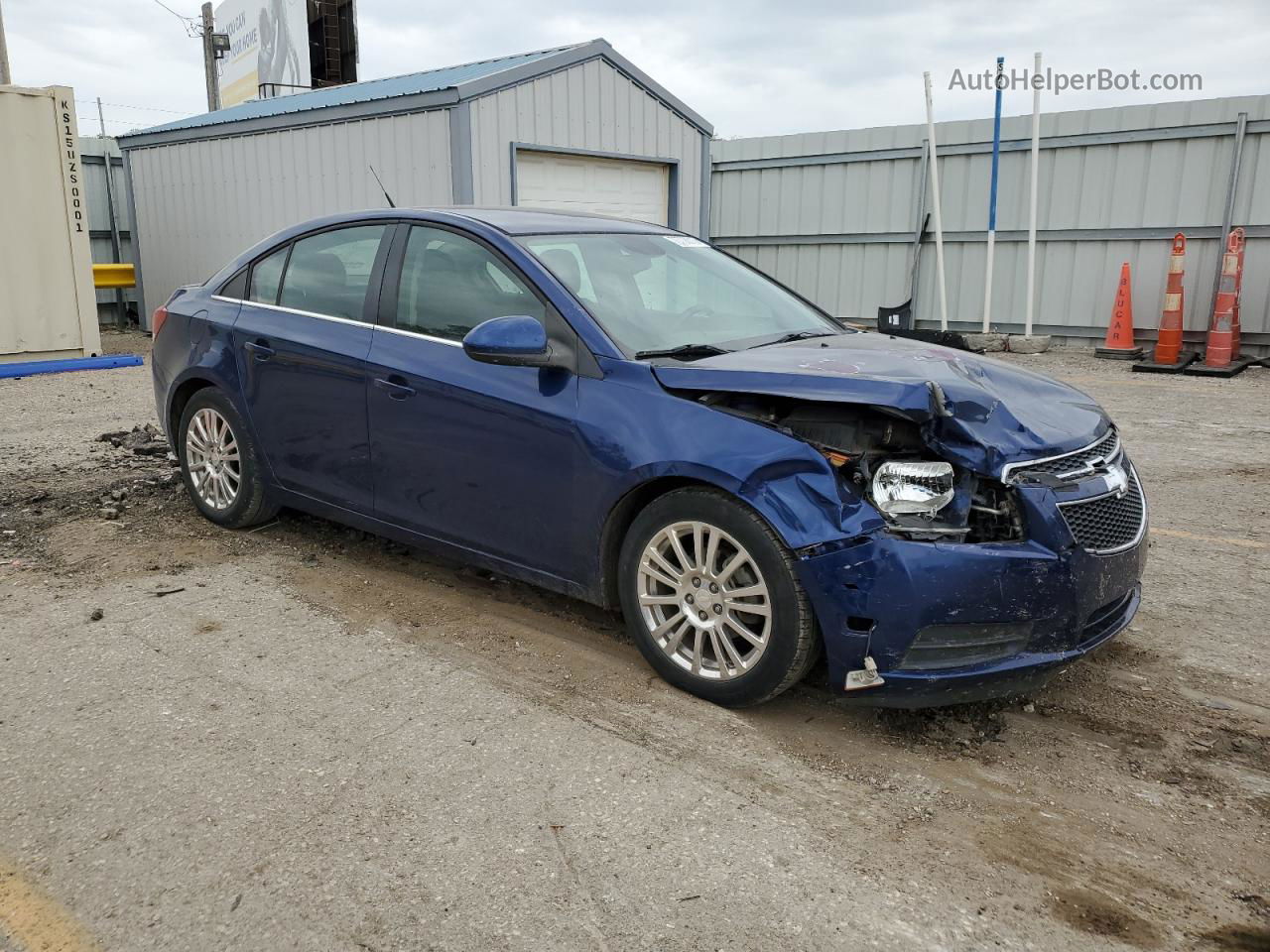 2012 Chevrolet Cruze Eco Blue vin: 1G1PK5SC8C7406559