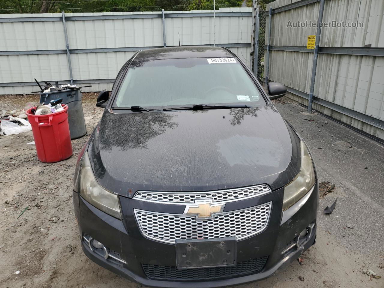 2012 Chevrolet Cruze Lt Black vin: 1G1PL5SC5C7248582