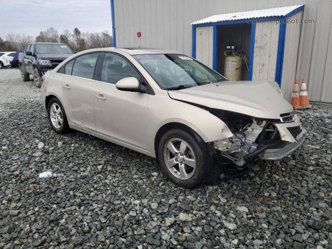 2012 Chevrolet Cruze Lt Beige vin: 1G1PL5SC6C7143503