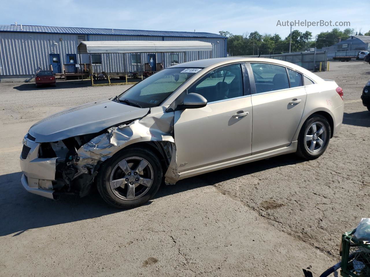 2012 Chevrolet Cruze Lt Beige vin: 1G1PL5SC6C7261809