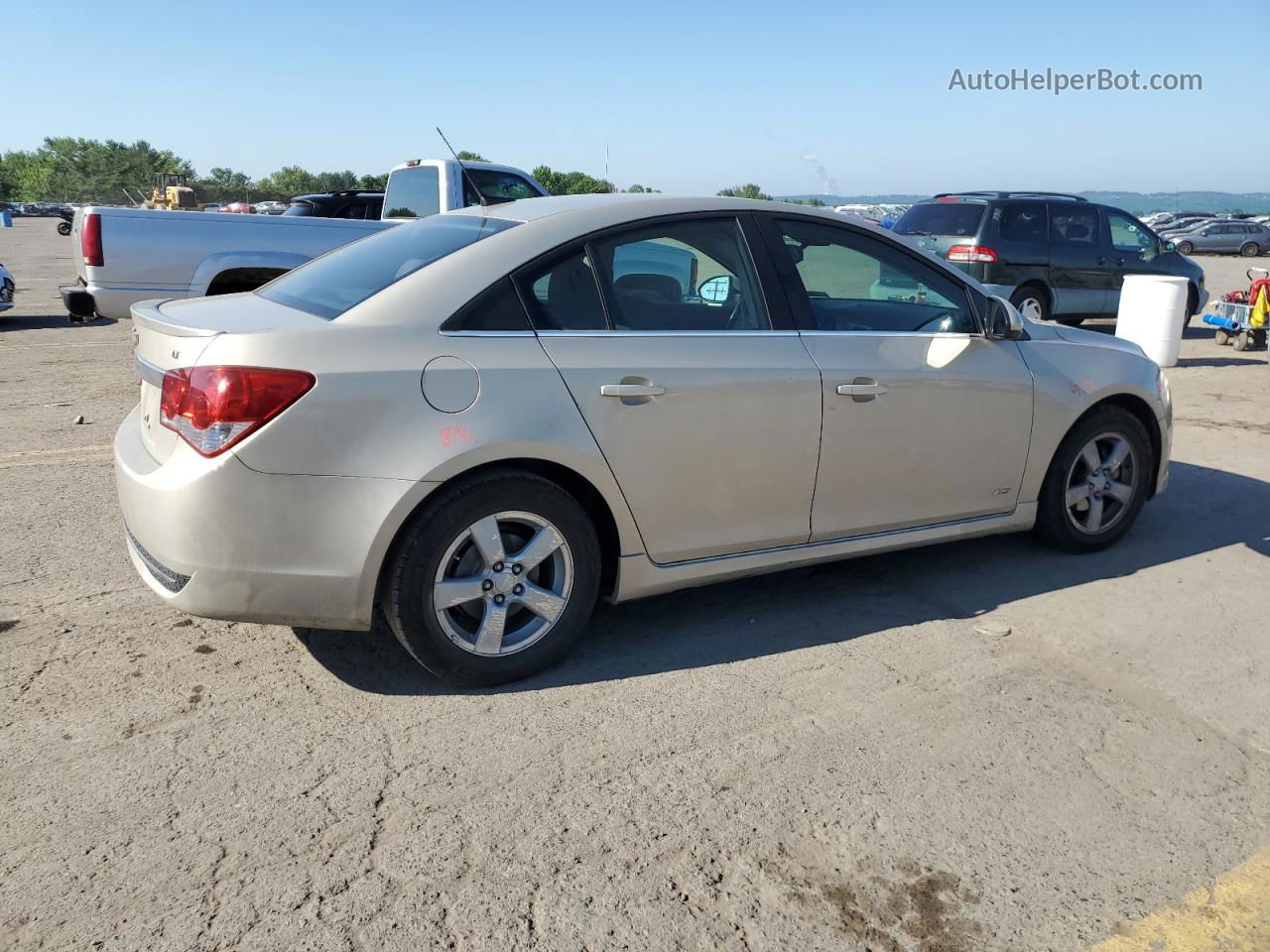 2012 Chevrolet Cruze Lt Beige vin: 1G1PL5SC6C7261809