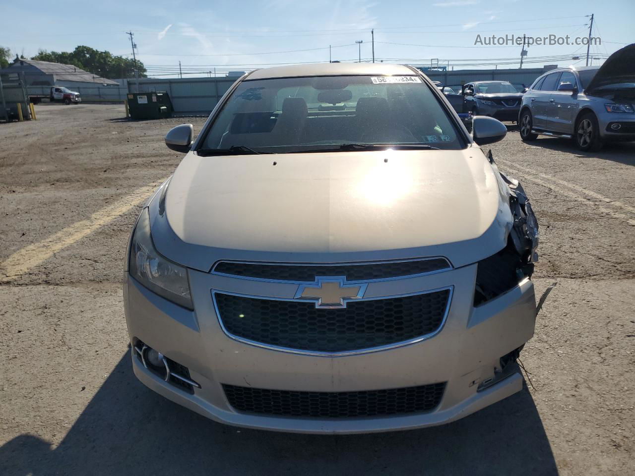 2012 Chevrolet Cruze Lt Beige vin: 1G1PL5SC6C7261809