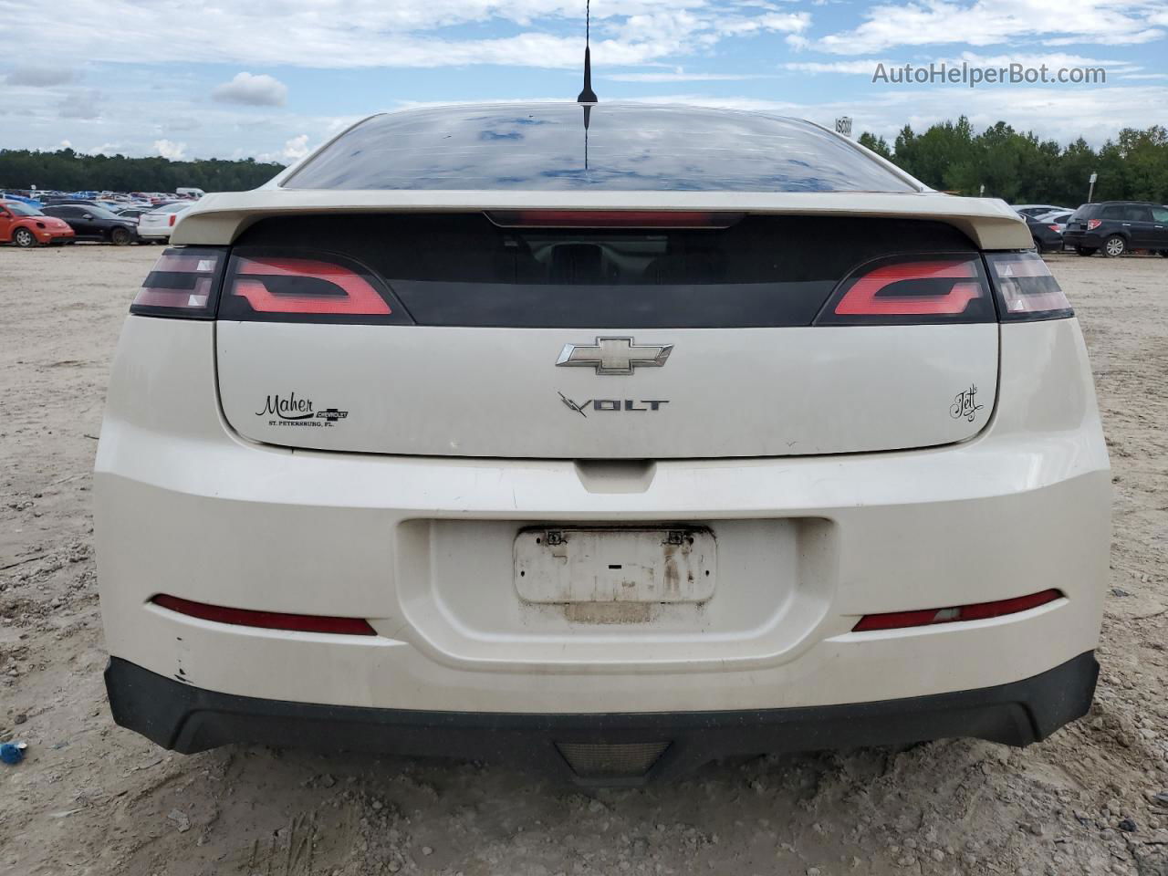 2013 Chevrolet Volt  Белый vin: 1G1RA6E40DU101758