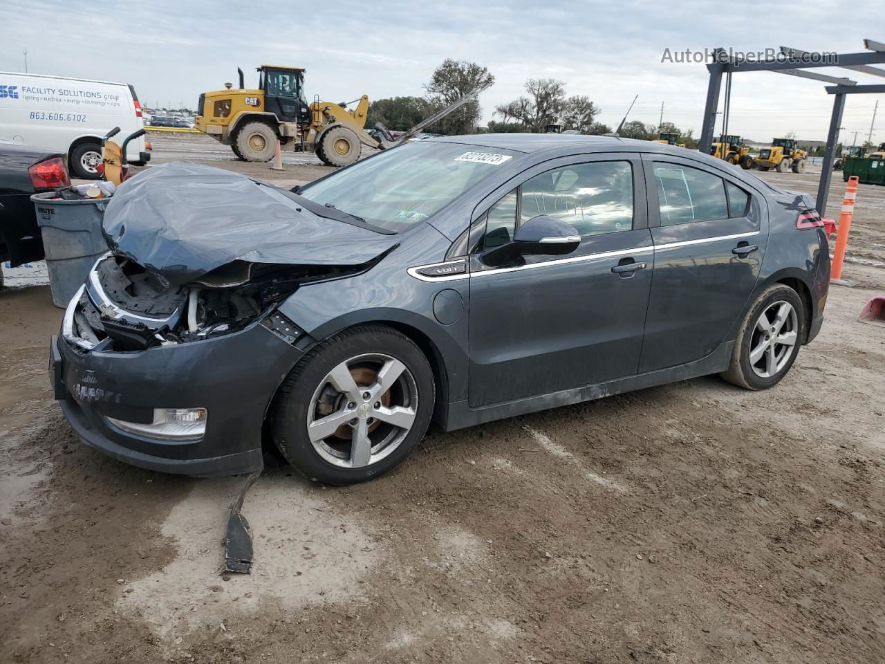 2013 Chevrolet Volt  Gray vin: 1G1RA6E40DU115434