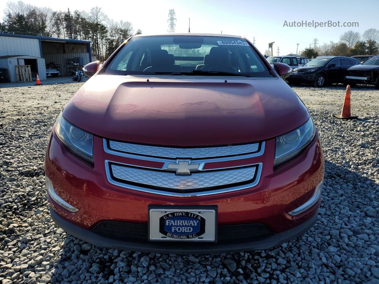 2013 Chevrolet Volt  Бордовый vin: 1G1RA6E41DU145462