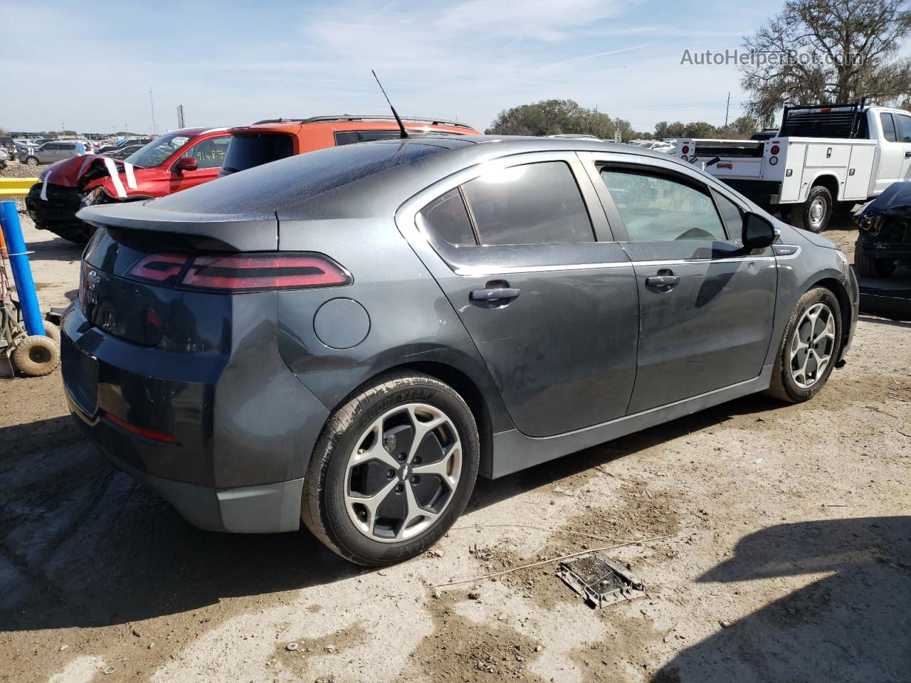 2013 Chevrolet Volt Gray vin: 1G1RA6E43DU111250