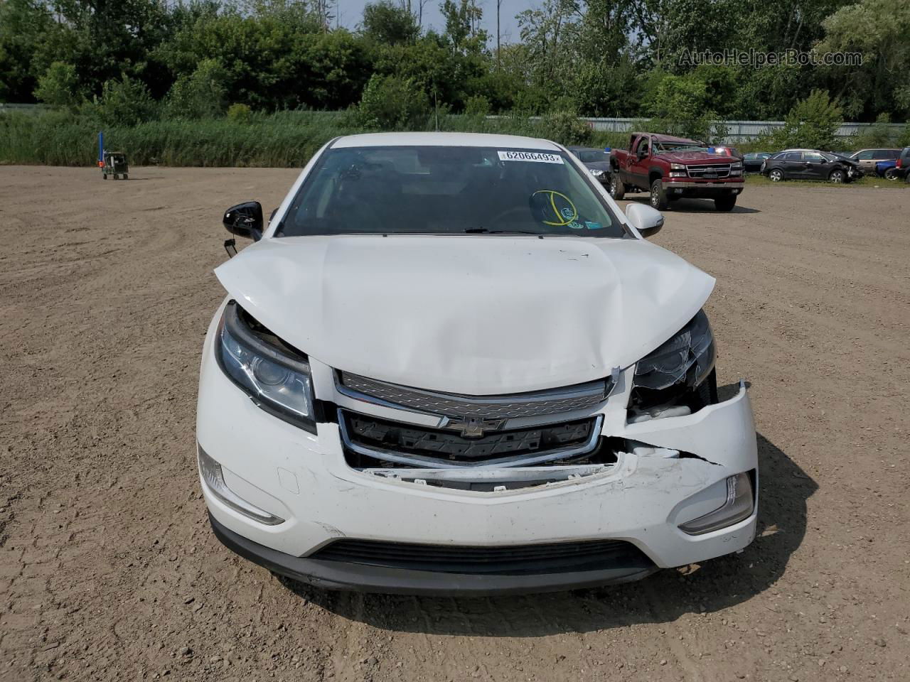 2013 Chevrolet Volt  White vin: 1G1RA6E44DU120913