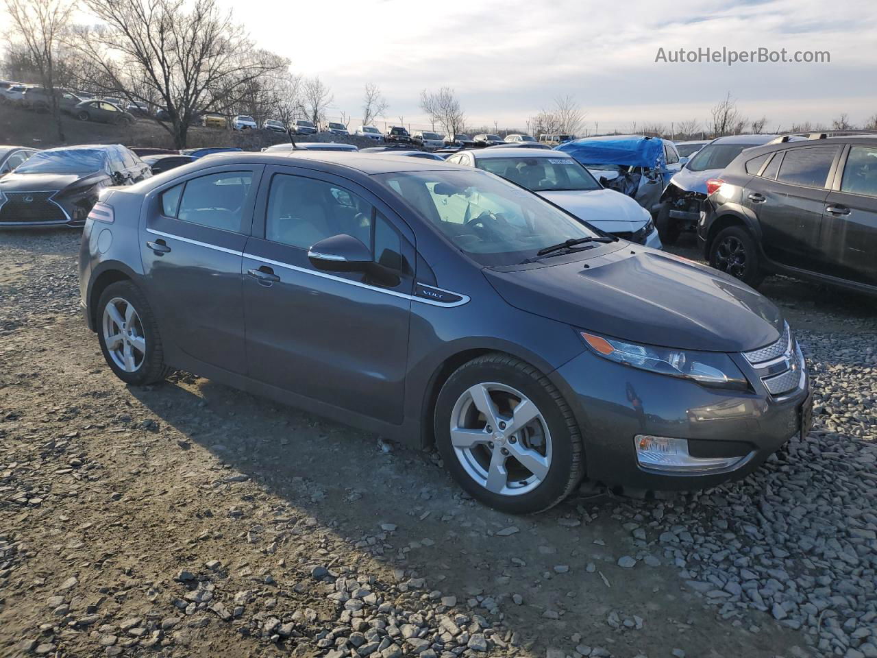 2013 Chevrolet Volt  Gray vin: 1G1RA6E44DU135525