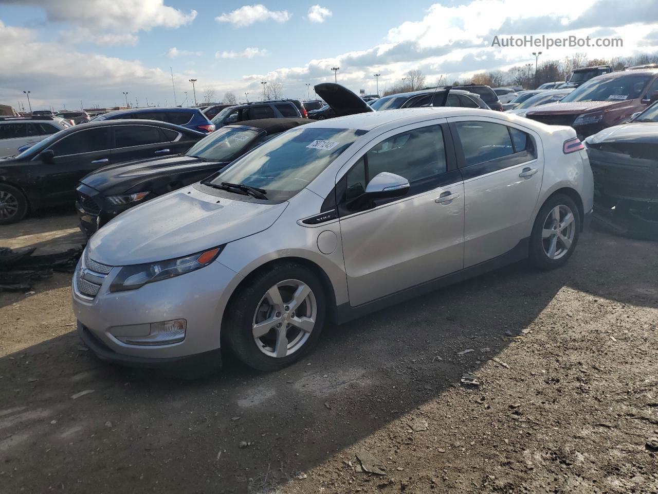 2013 Chevrolet Volt  Silver vin: 1G1RA6E46DU117298