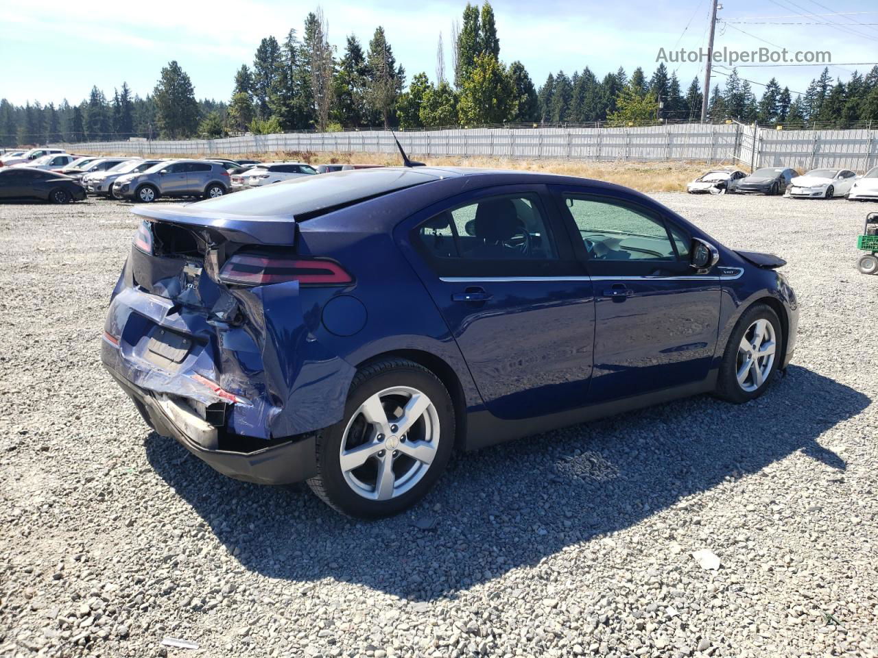 2013 Chevrolet Volt  Синий vin: 1G1RA6E47DU122140