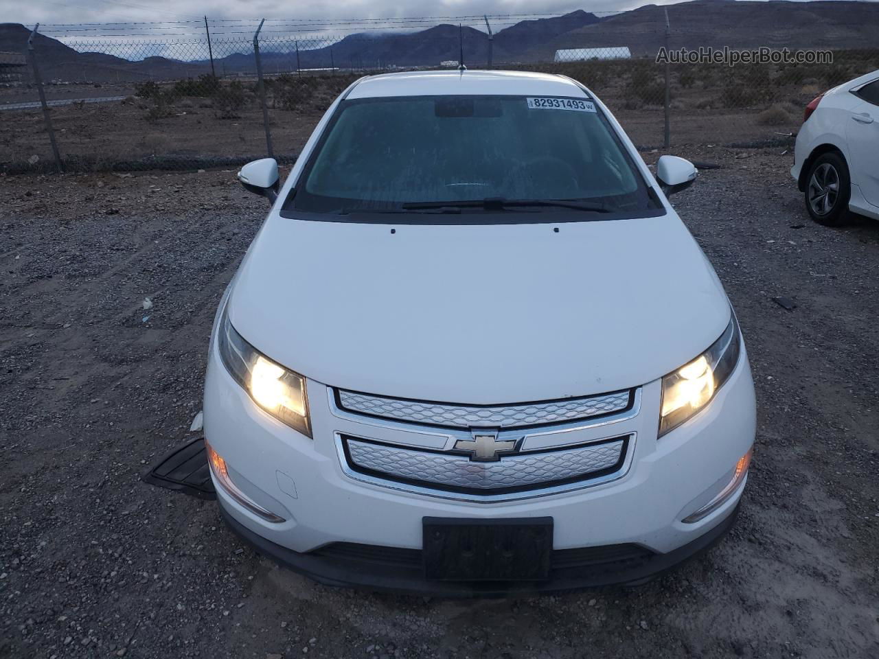 2013 Chevrolet Volt  White vin: 1G1RA6E47DU131713