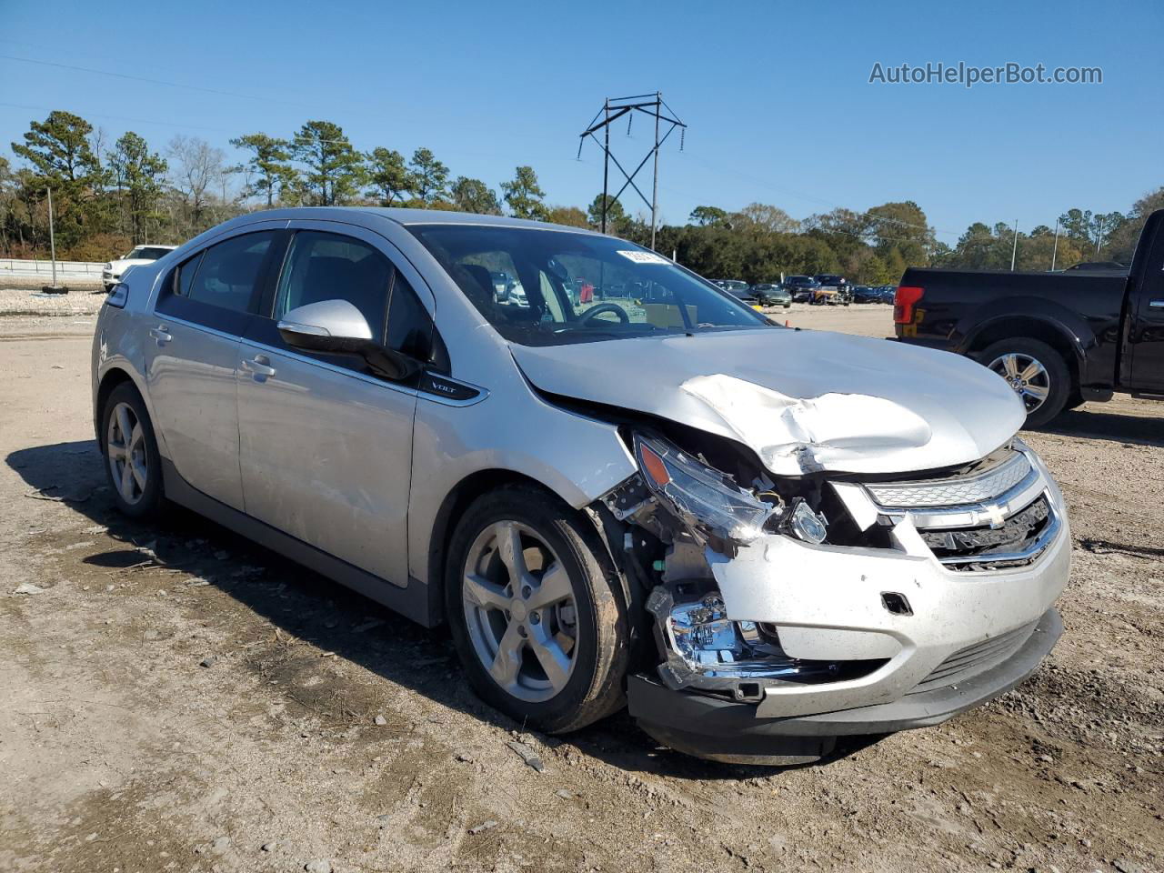 2013 Chevrolet Volt  Silver vin: 1G1RA6E47DU145644