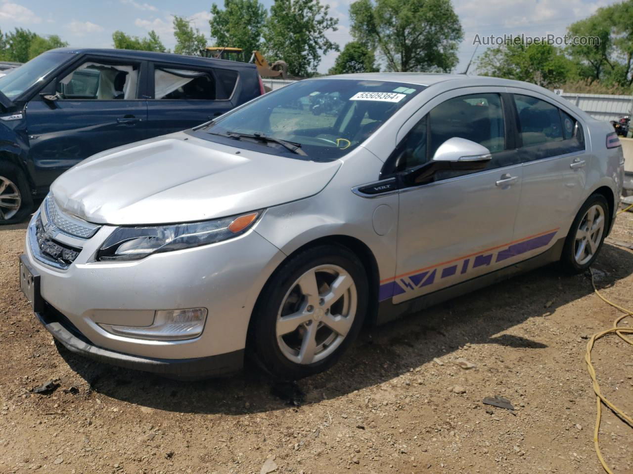 2013 Chevrolet Volt  Серебряный vin: 1G1RA6E48DU143126