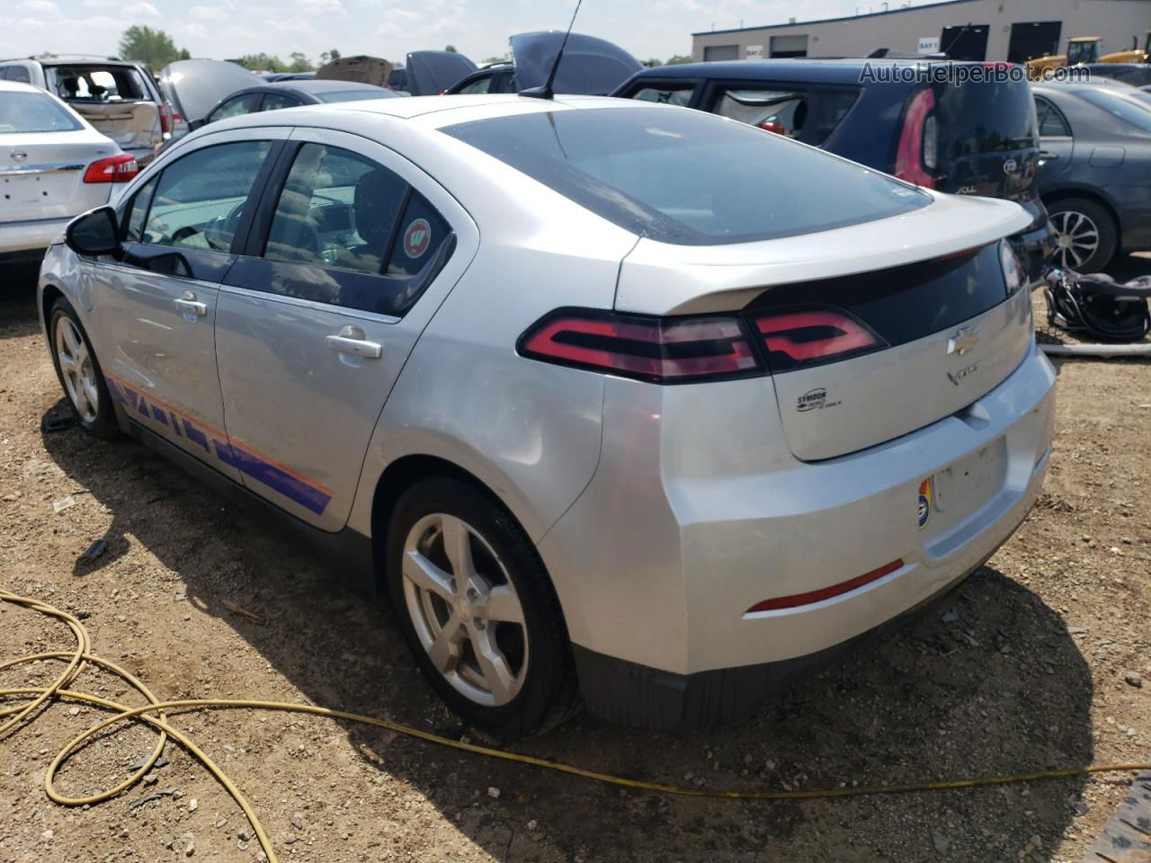 2013 Chevrolet Volt  Silver vin: 1G1RA6E48DU143126