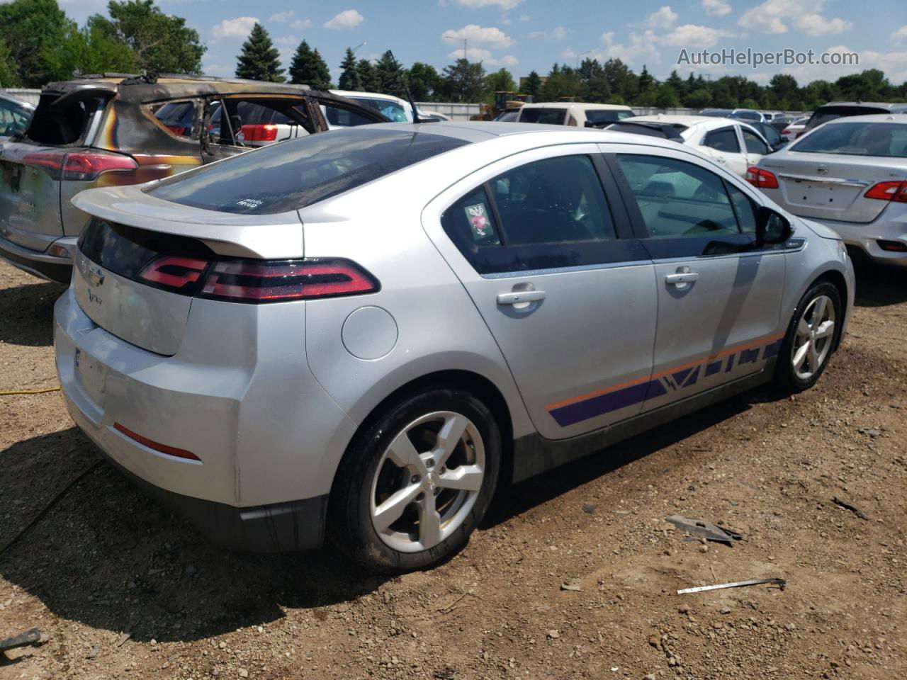 2013 Chevrolet Volt  Silver vin: 1G1RA6E48DU143126