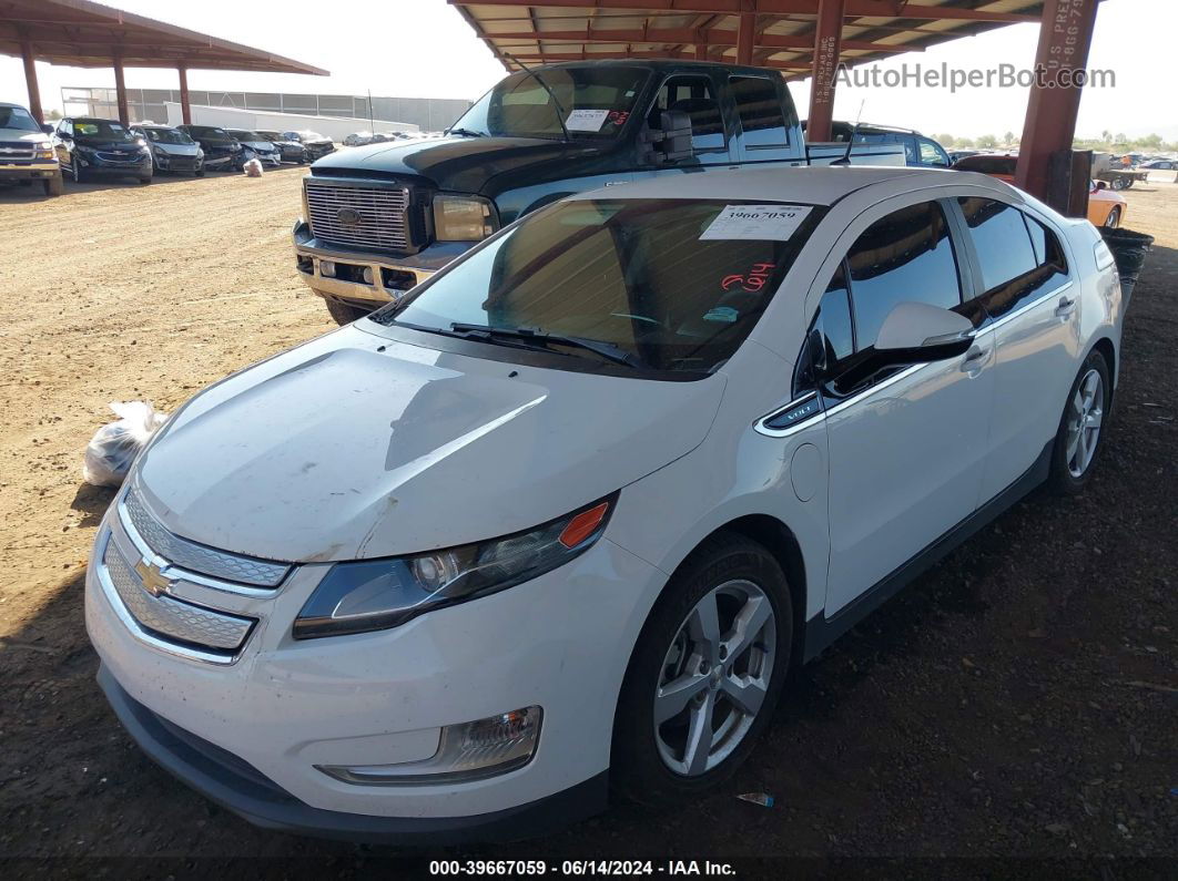 2013 Chevrolet Volt   White vin: 1G1RA6E49DU117019