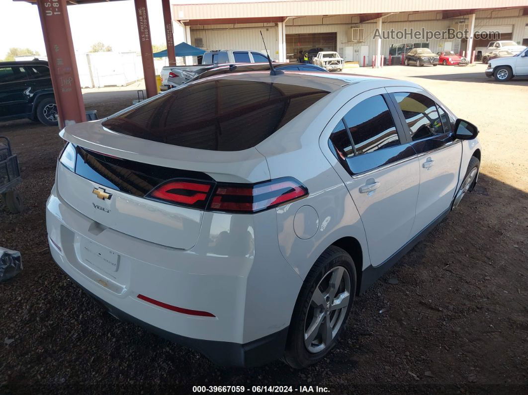 2013 Chevrolet Volt   White vin: 1G1RA6E49DU117019