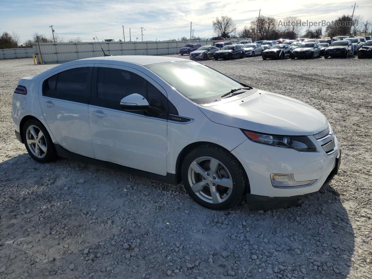 2013 Chevrolet Volt  White vin: 1G1RA6E4XDU123279