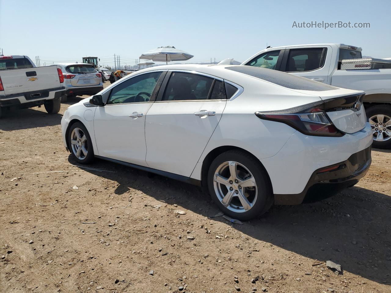 2017 Chevrolet Volt Lt White vin: 1G1RA6S50HU103853