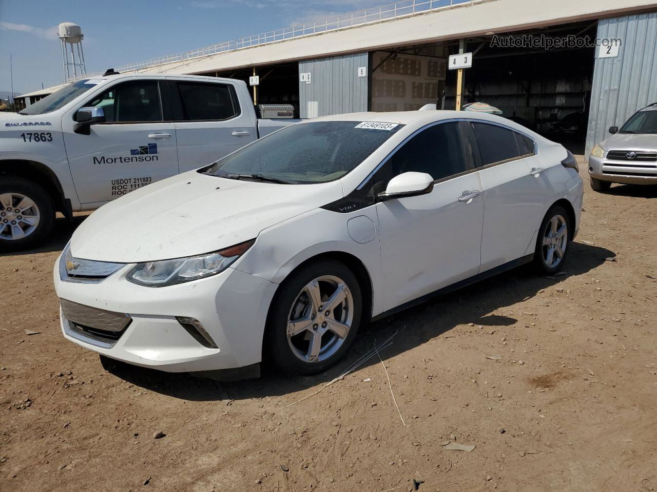 2017 Chevrolet Volt Lt White vin: 1G1RA6S50HU103853