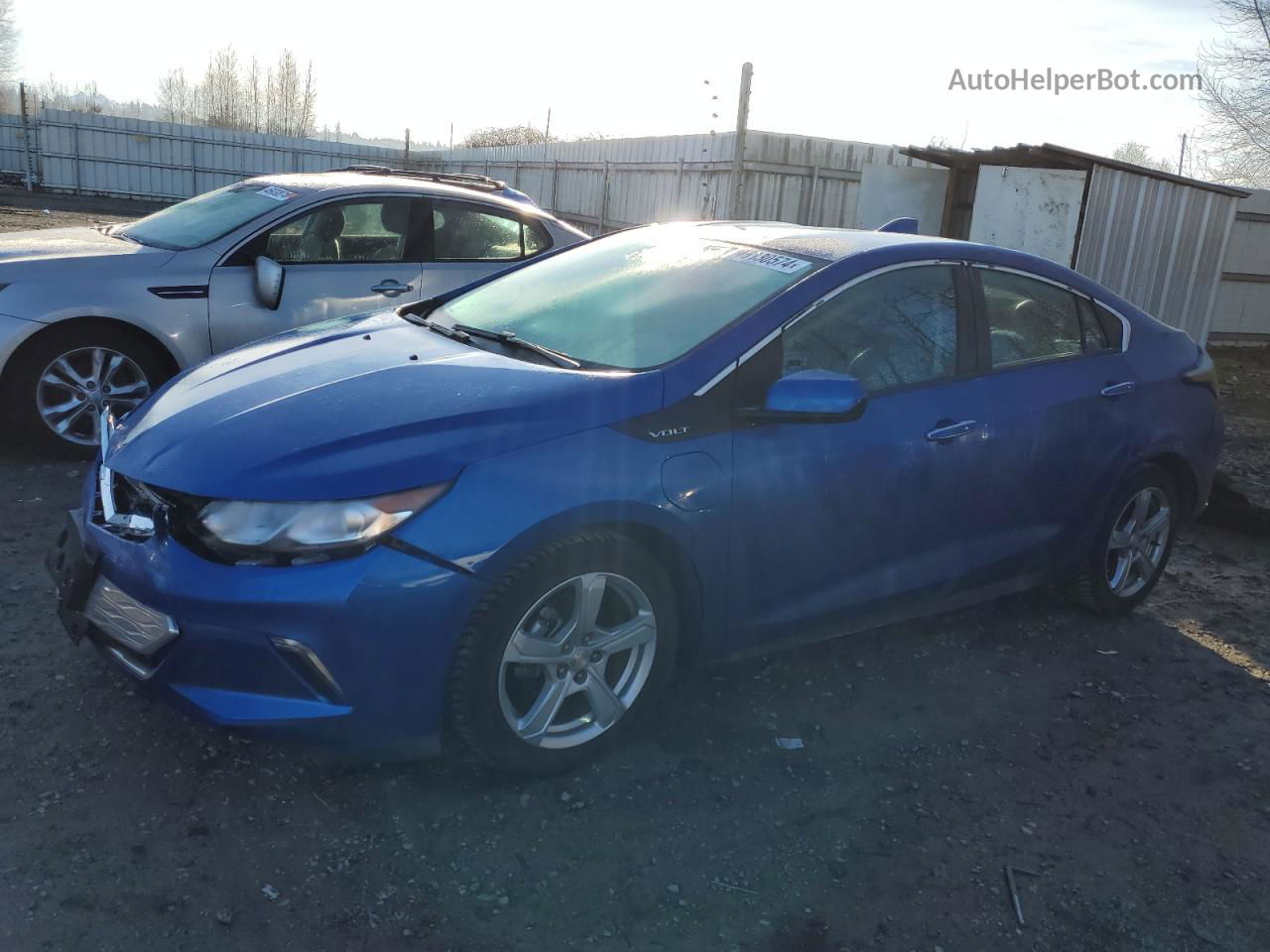 2017 Chevrolet Volt Lt Синий vin: 1G1RA6S50HU170873