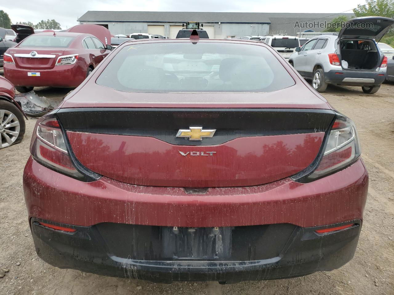 2017 Chevrolet Volt Lt Maroon vin: 1G1RA6S51HU100122