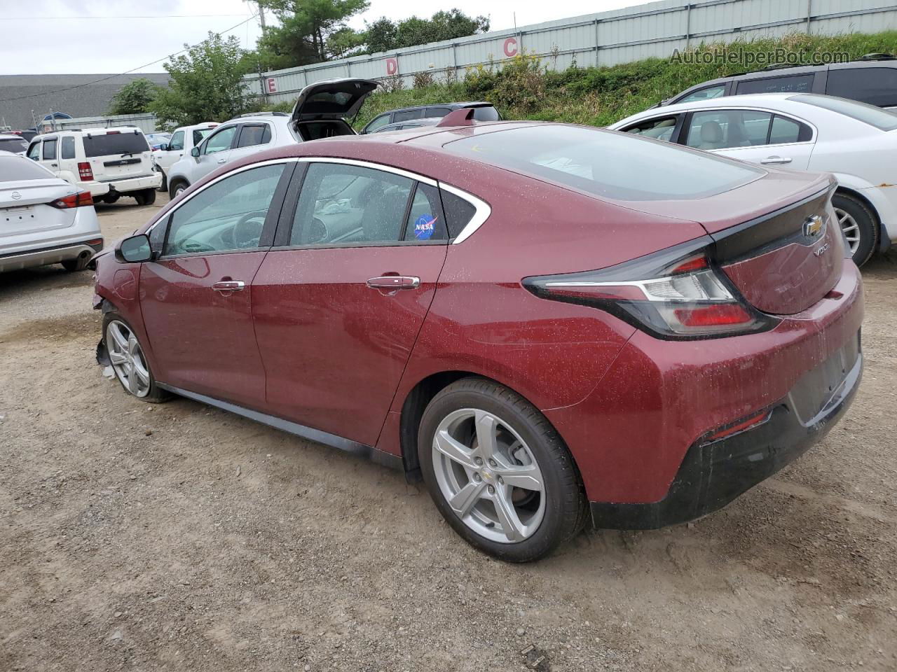 2017 Chevrolet Volt Lt Темно-бордовый vin: 1G1RA6S51HU100122