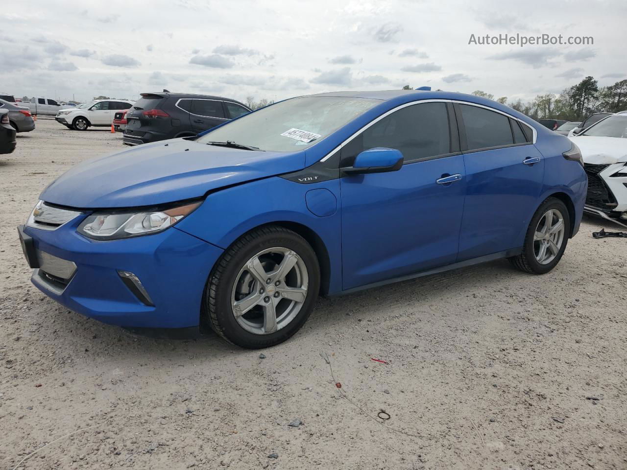 2017 Chevrolet Volt Lt Синий vin: 1G1RA6S53HU107931