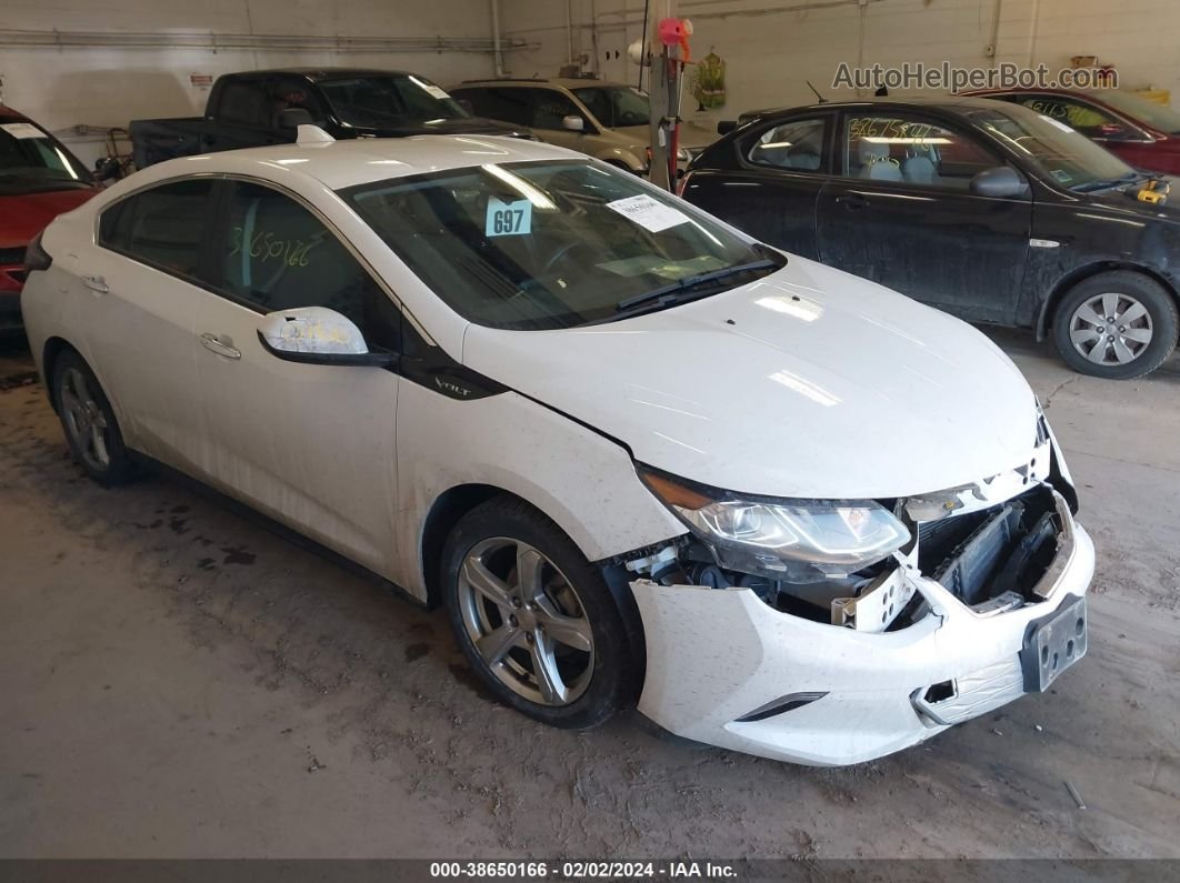 2017 Chevrolet Volt Lt White vin: 1G1RA6S53HU120467